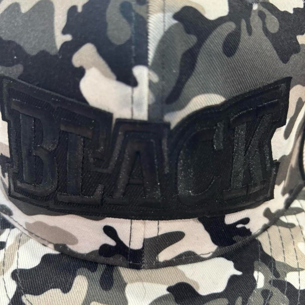 Black Camo Men's Hat - Picture 2 of 7